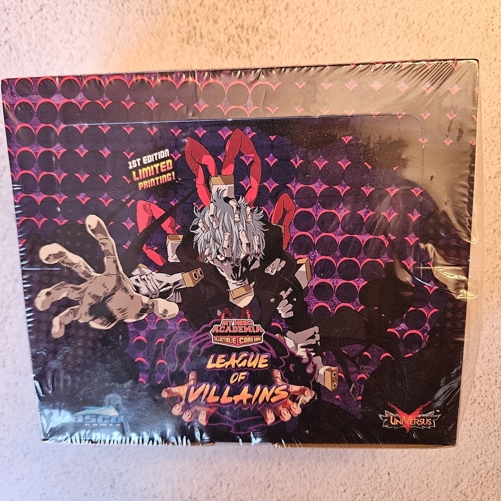 My Hero Academia TCG 1st Edition League of Villains Booster Box Sealed Limited